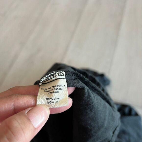 Harly Jae Black Sustainable Linen Maxi Dress size xs - Picture 7 of 10